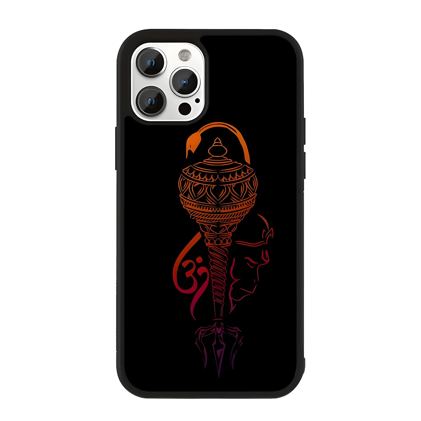 Veer Hanuman Line Art Glass case
