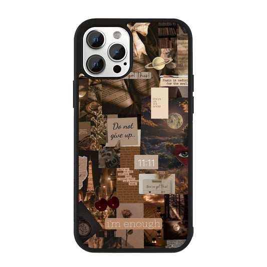 Midnight Collage Glass Case