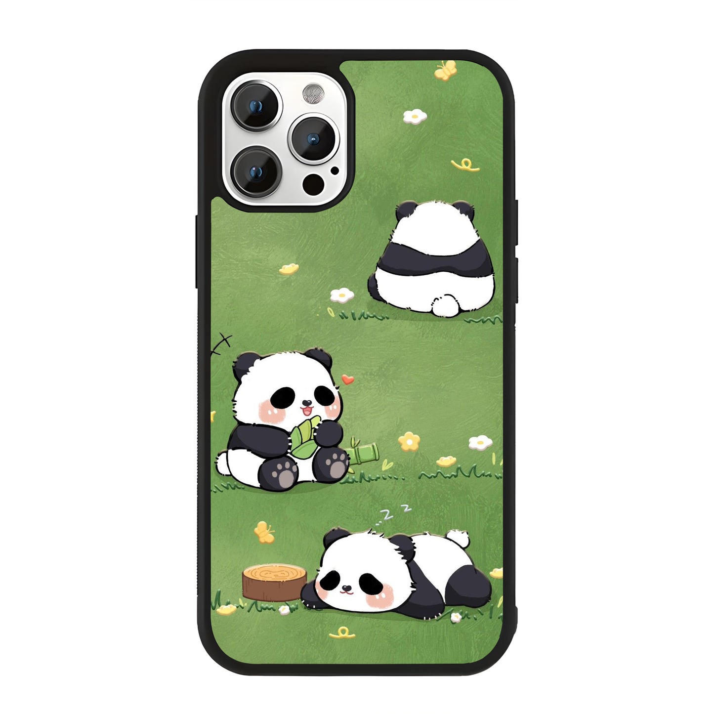 Panda Vibes Glass Case