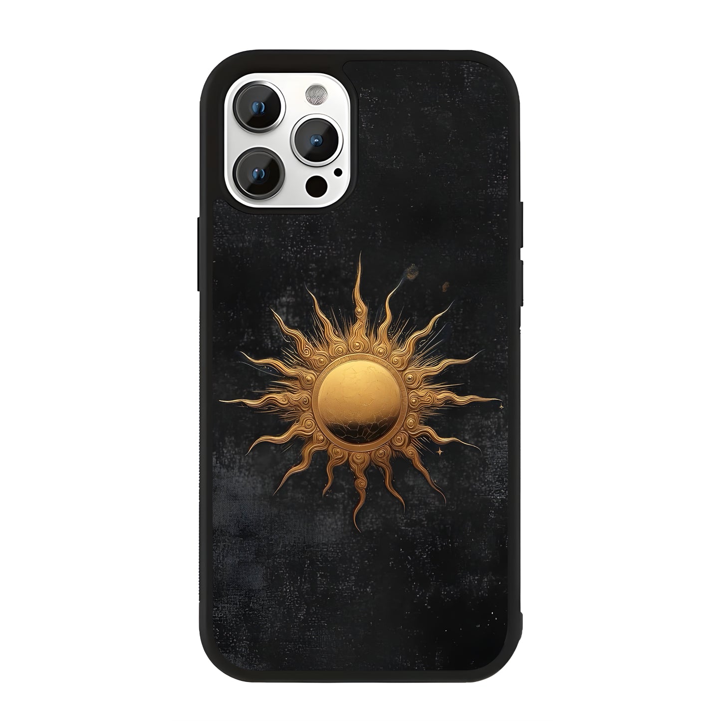 Golden Sun Blush Minimalist Glass Case Cover