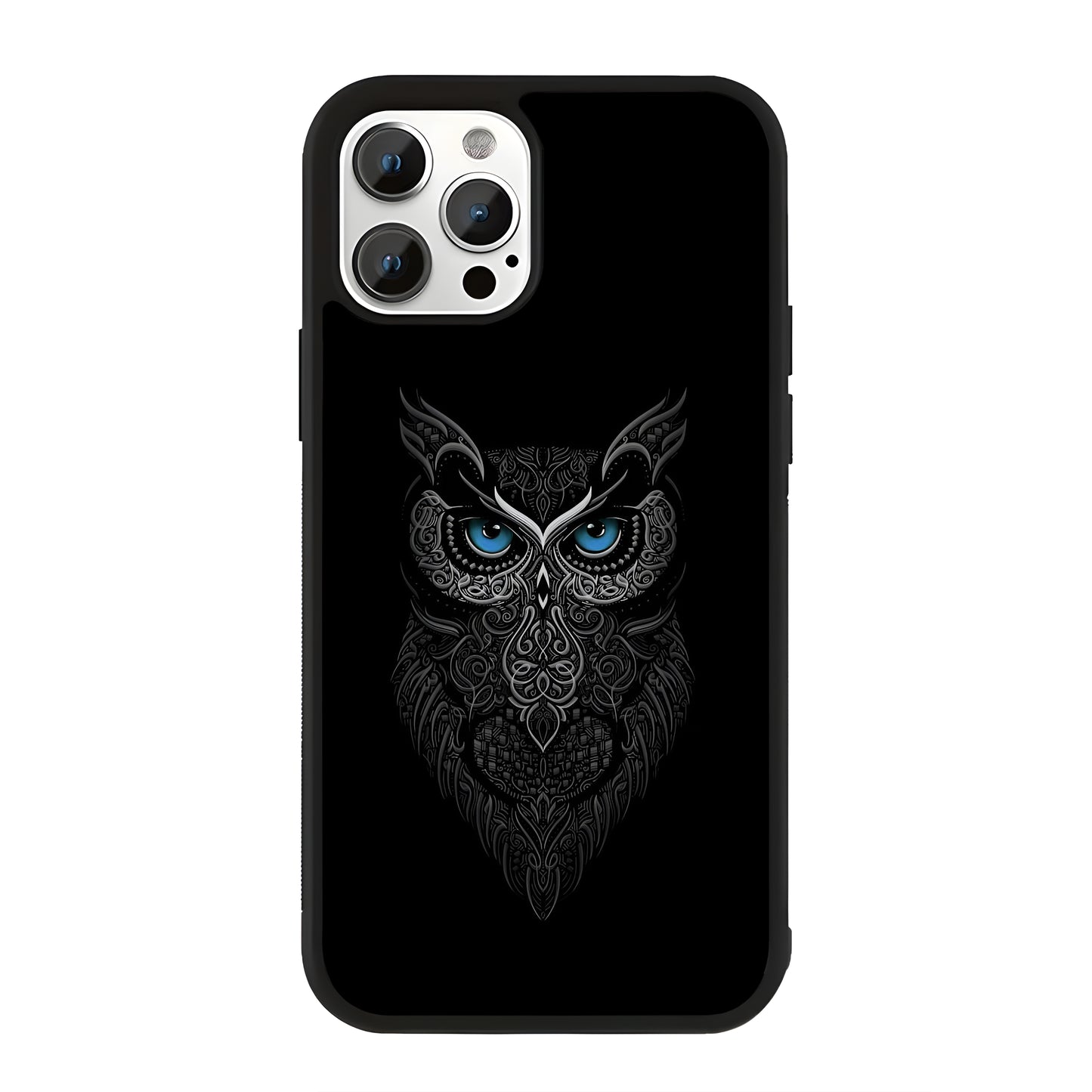 Mid Night Owl Glass Case Cover