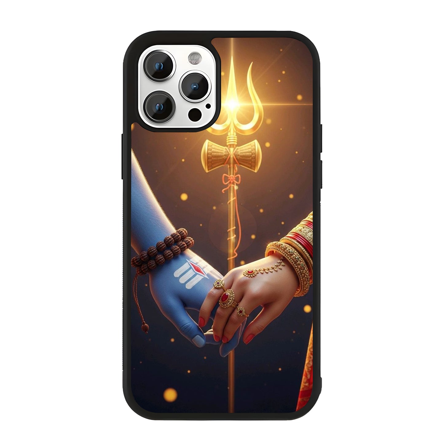 Shiv Shakti Eternal Love Glass Case